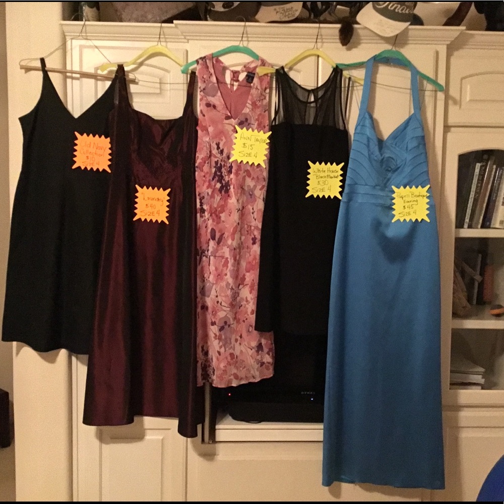 Dresses, size 4; priced single, or all for $125